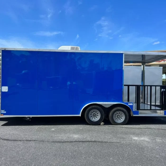 2024 8.5X20 TA3 DEEP BLUE FOOD TRAILER Stock #43348