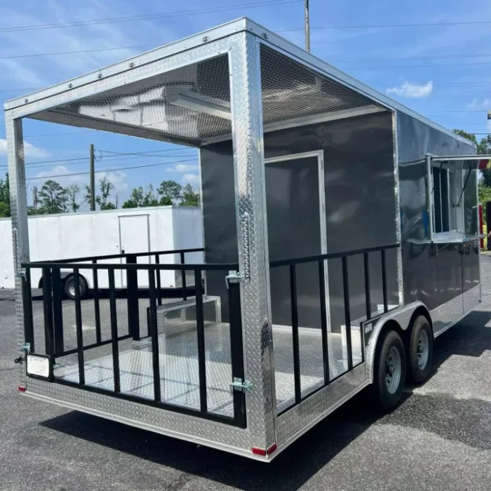 2024 8.5X20 TA  Food Trailer in Gray Stock 45131