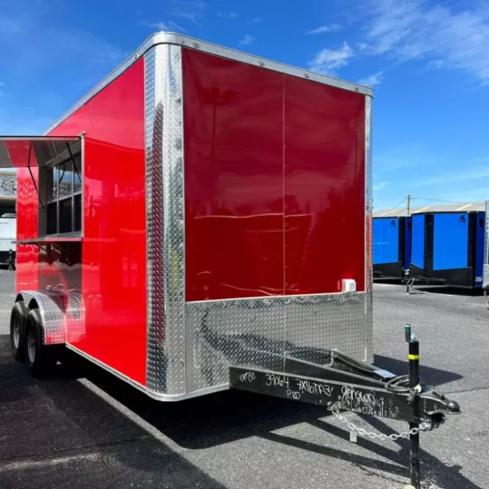 2024 7X16 TA RED CONCESSION TRAILER Stock #39064