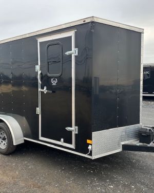 2022 Wells Cargo 7 x 14 Enclosed Cargo Trailer- Ramp Door