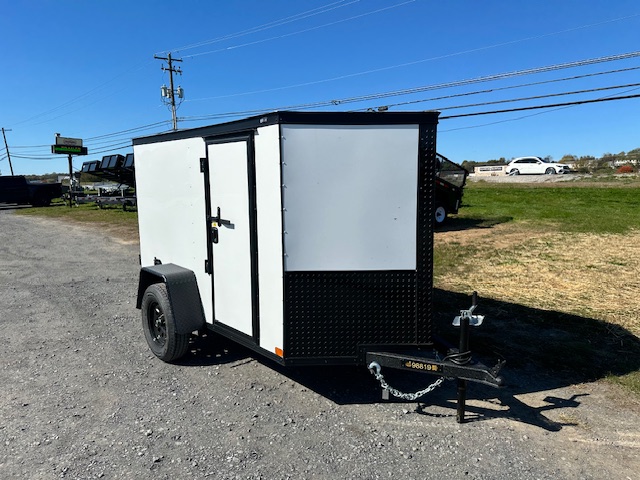 Covered Wagon 5 x 8 Enclosed Cargo Trailer – Black Trim