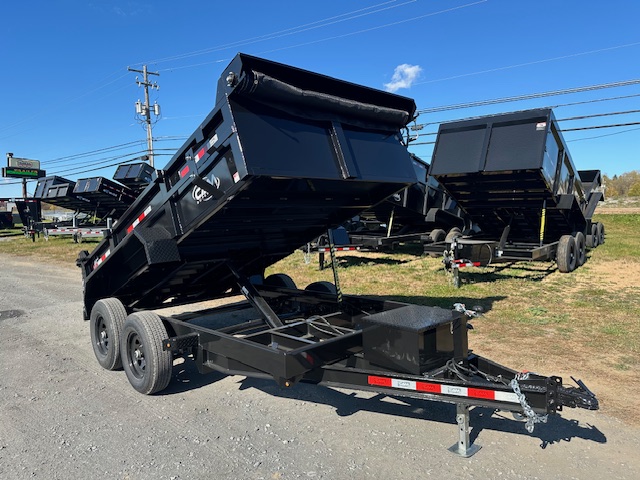 CAM Superline 6 x 12 Dump Trailer – Ladder Ramps