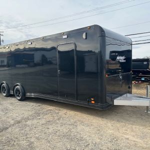 Nitro 8.5 x 28 Enclosed Aluminum Car Trailer- Black Trim