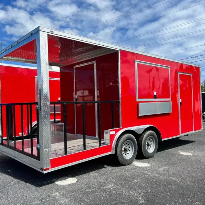 2024 8.5X20 TA3 RED FOOD TRAILER STOCK #43349