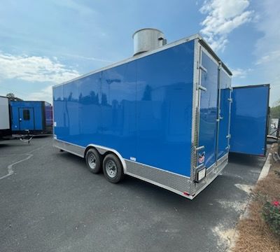 8.5 X 20 TA3 Concession Trailer / Food Trailer Blue | Stock #52665