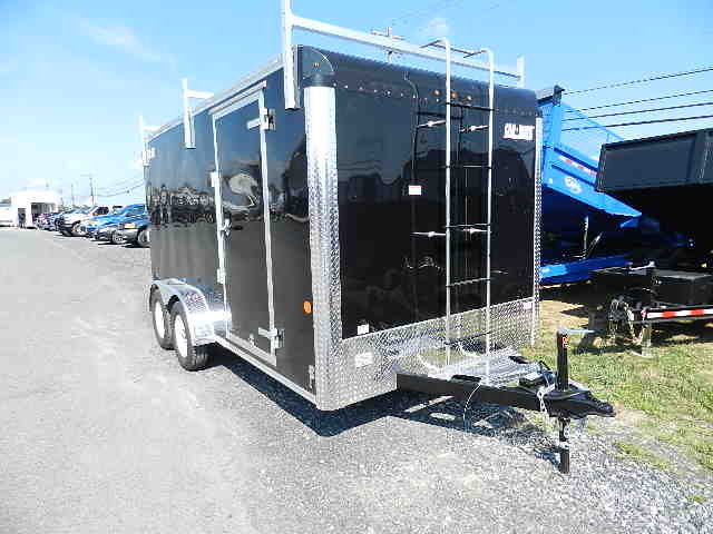 Car Mate 7 x 14 Enclosed Contractor Trailer – Ramp Door