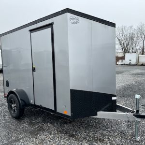 ATC 6 x 10 Aluminum Enclosed Cargo Trailer – Black Trim