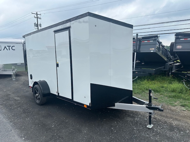 ATC 6 x 12 Aluminum Enclosed Cargo Trailer – Black Trim