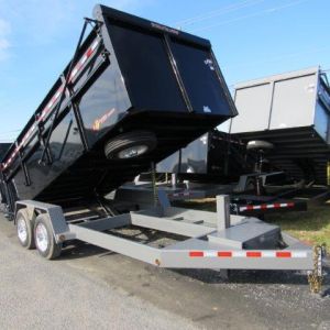 BWise 7 x 16 Ultimate Dump Trailer – 8K Axle Upgrade