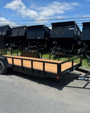 BWise 7 x 20 Low Profile Equipment Trailer – Landscape Ramp