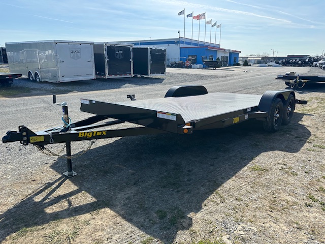 Big Tex 83″ x 18′ Steel Deck Car Trailer – Aluminum Wheels