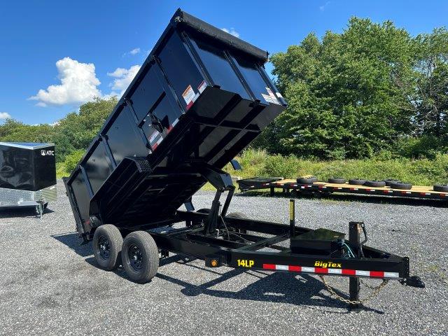 Big Tex 7 x 14 Low Profile Dump Trailer – 4′ Solid Steel Sides