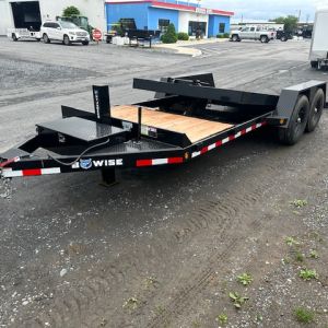 BWise 7 x 20 Low Profile Split-Tilt Equipment Trailer