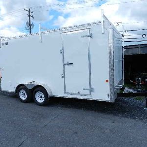 Car Mate 7 x 16 Enclosed Contractor Trailer – 6″ Added Height