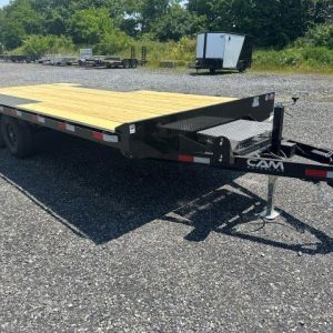 CAM Superline 8 x 18 Deckover Equipment Trailer – Slide Out Ramps