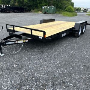 Car Mate 7 x 18 Open Car Trailer – 10K Slide In Ramps