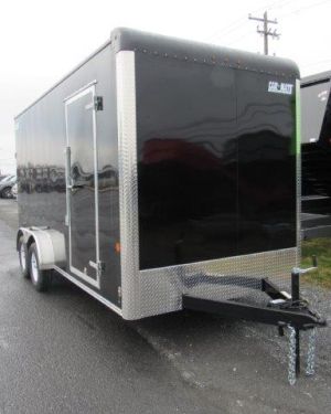 Car Mate 7 x 16 Enclosed Cargo Trailer – 18″ Added Height