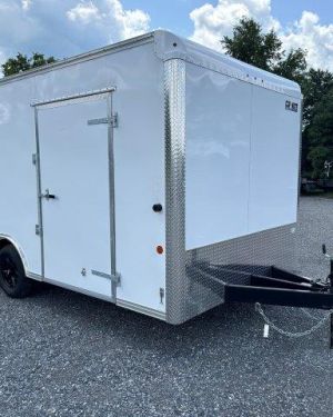 Car Mate 8.5 x 16 Enclosed Car Trailer – Aluminum Wheels