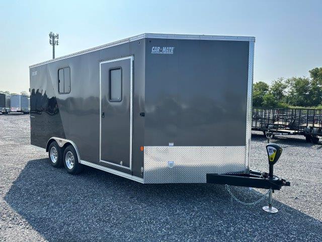 Car Mate 8.5 x 16 Enclosed V-Nose Cargo Trailer- A/C Unit