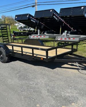 Carry-On 6.4 x 16 Landscape Utility Trailer – Rear Ramp Gate