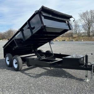 Premier 6 x 12 Low Profile Dump Trailer – Spreader Gate