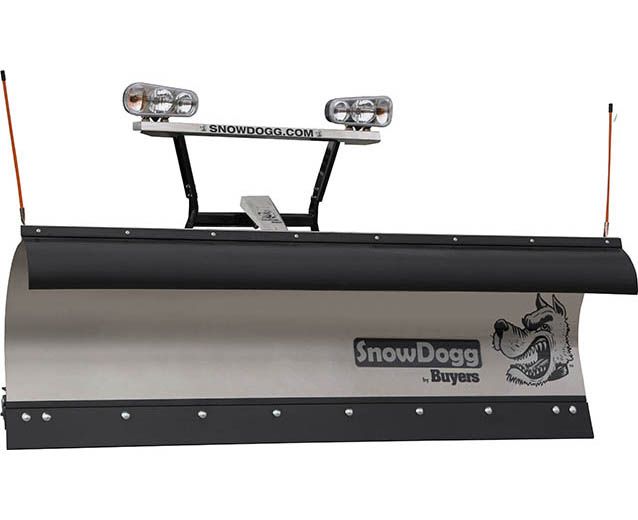 SnowDogg TE 8′ Stainless Steel Straight Blade Snow Plow