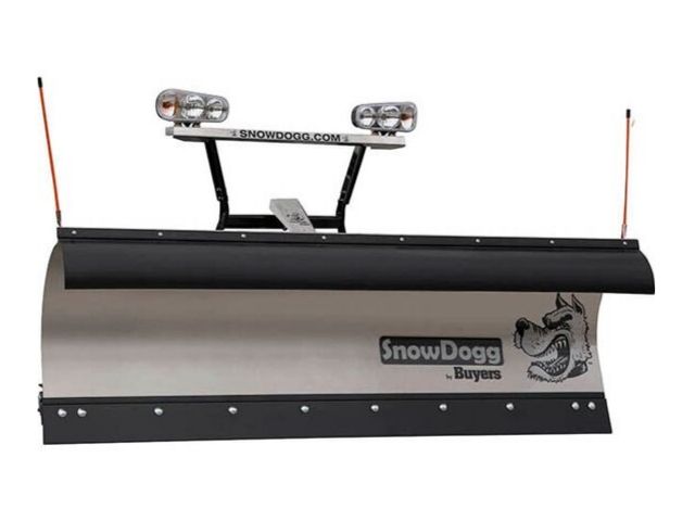 SnowDogg TE 7′ 5″ Stainless Steel Straight Blade Snow Plow