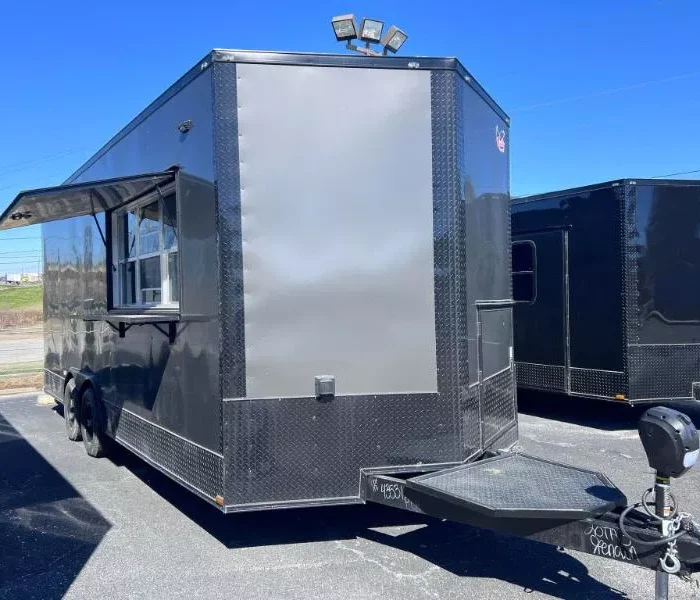 2024 8.5X20 TA3 CHARCOAL CONCESSION/FOOD TRAILER Stock #43531