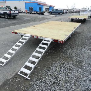 Cargo Pro 8 x 14 Aluminum (3) Place ATV Trailer – Aluminum Ramps