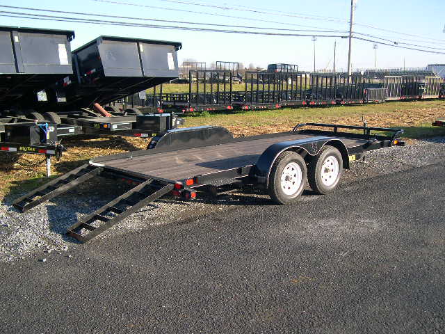 Big Tex 7 x 16 Open Car Trailer – Removable Fenders