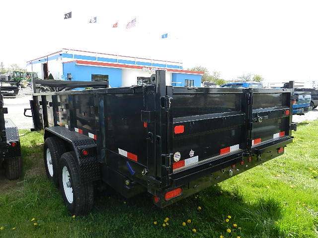 Big Tex 7 x 14 Gooseneck Dump Trailer – Combo Gate & Ramps