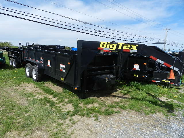 Big Tex 7 x 14 Gooseneck Dump Trailer – Combo Gate & Ramps